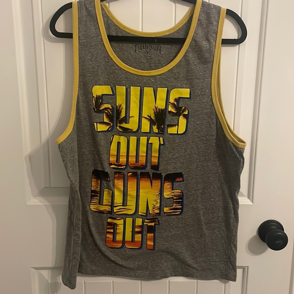 Fifth Sun Men’s Vintage Tanktop Size XL “Sun’s Out Guns Out”